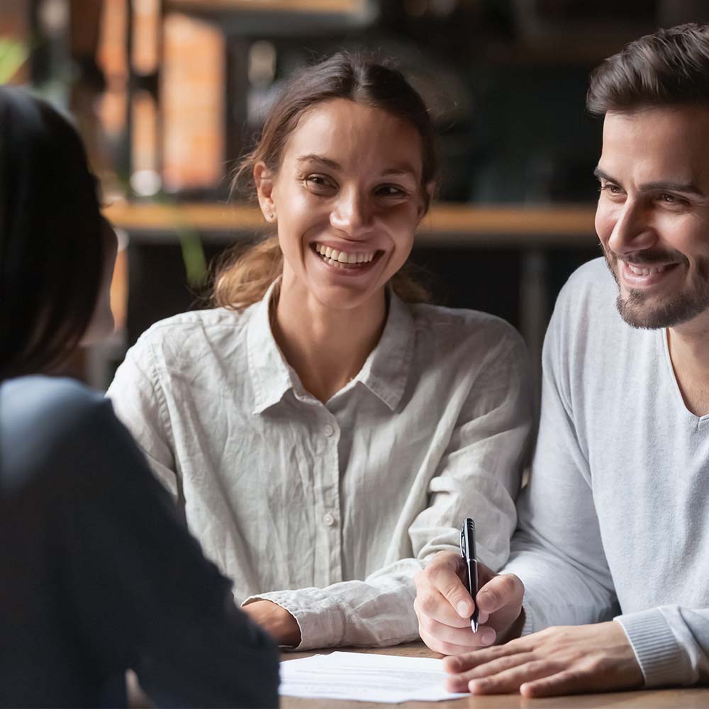 lawyer meeting with clients